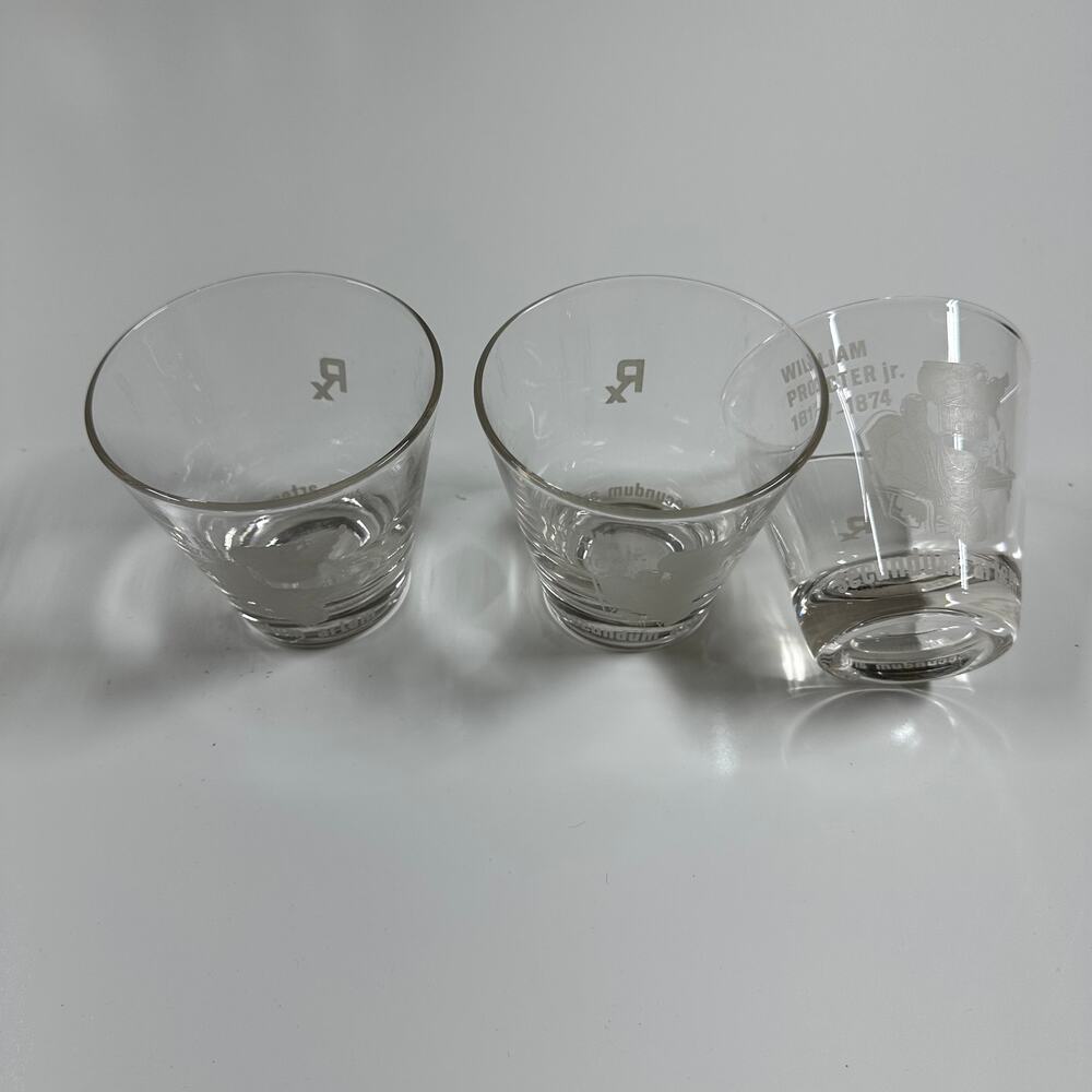 RX Pharmacy William Proctor Jr. Mid Centery Set of 3 Rocks Glasses